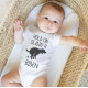 Hold On - Slidin' A Biden Onesie - Political Humor - Short Sleeve - Organic Cotton - Infant Bodysuit