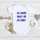 My Diaper Smells Like Joe Biden - Political Humor - Short Sleeve - Organic Cotton - Infant Bodysuit