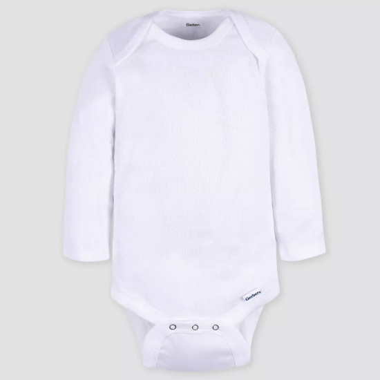 My Diaper Smells Like Joe Biden - Political Humor - Long Sleeve - Organic Cotton - Infant Bodysuit