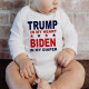Trump In My Heart Onesie - Political Humor - Long Sleeve - Organic Cotton - Infant Bodysuit