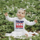 Trump In My Heart Onesie - Political Humor - Long Sleeve - Organic Cotton - Infant Bodysuit