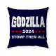 GODZILLA 2024 - STOMP THEM ALL - Pillow Cover - 3 Sizes 