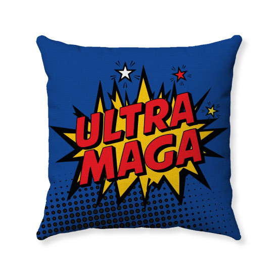 ULTRA MAGA - 2024 Election Pillow Cover - Pop Art Style - 3 Sizes 