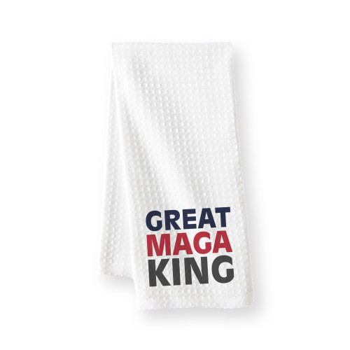 GREAT MAGA KING - Waffle Weave Towel - Polyester - 16x24 Inches