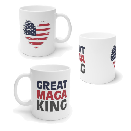 Great MAGA King - Political Satire - Ceramic Coffee Mug - 11 Ounce 